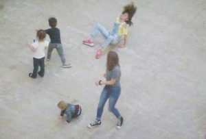 Children playing in Turbine Hall