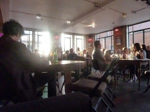The bar at Arcola Theatre