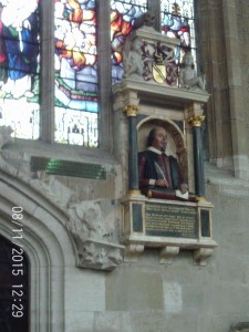 Shakespeare's funerary monument, Holy Trinity Church.