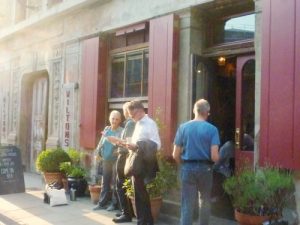 Outside Wilton's Music Hall