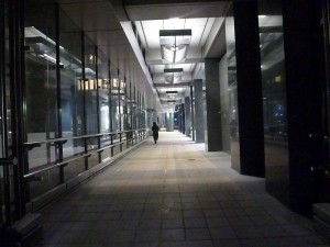 A corridor in the Barbican