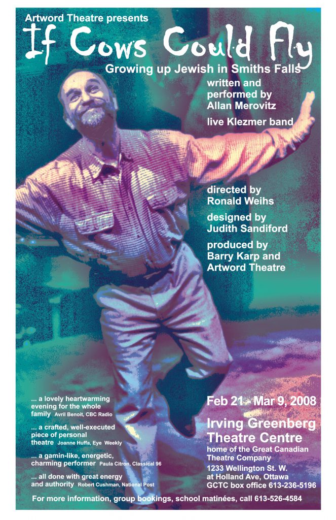 Poster Image for If Cows Could Fly, showing Allan Merovitz dancing.