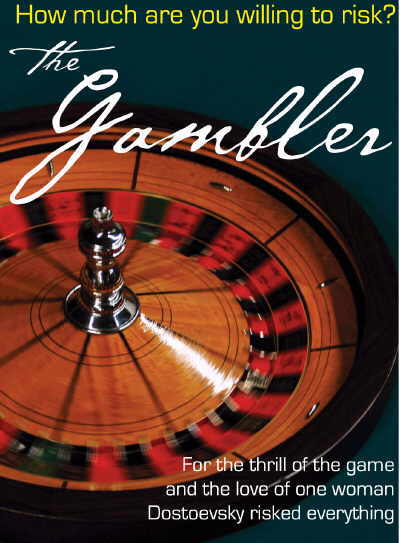Poster for The Gambler showing a roulette wheel