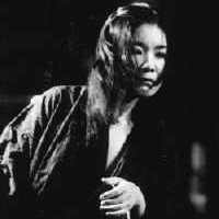 Black and white photo of Meiko Ando. 